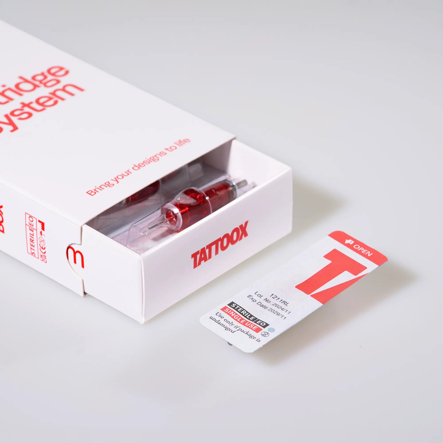 Cartuchos 11RL fuera de la caja