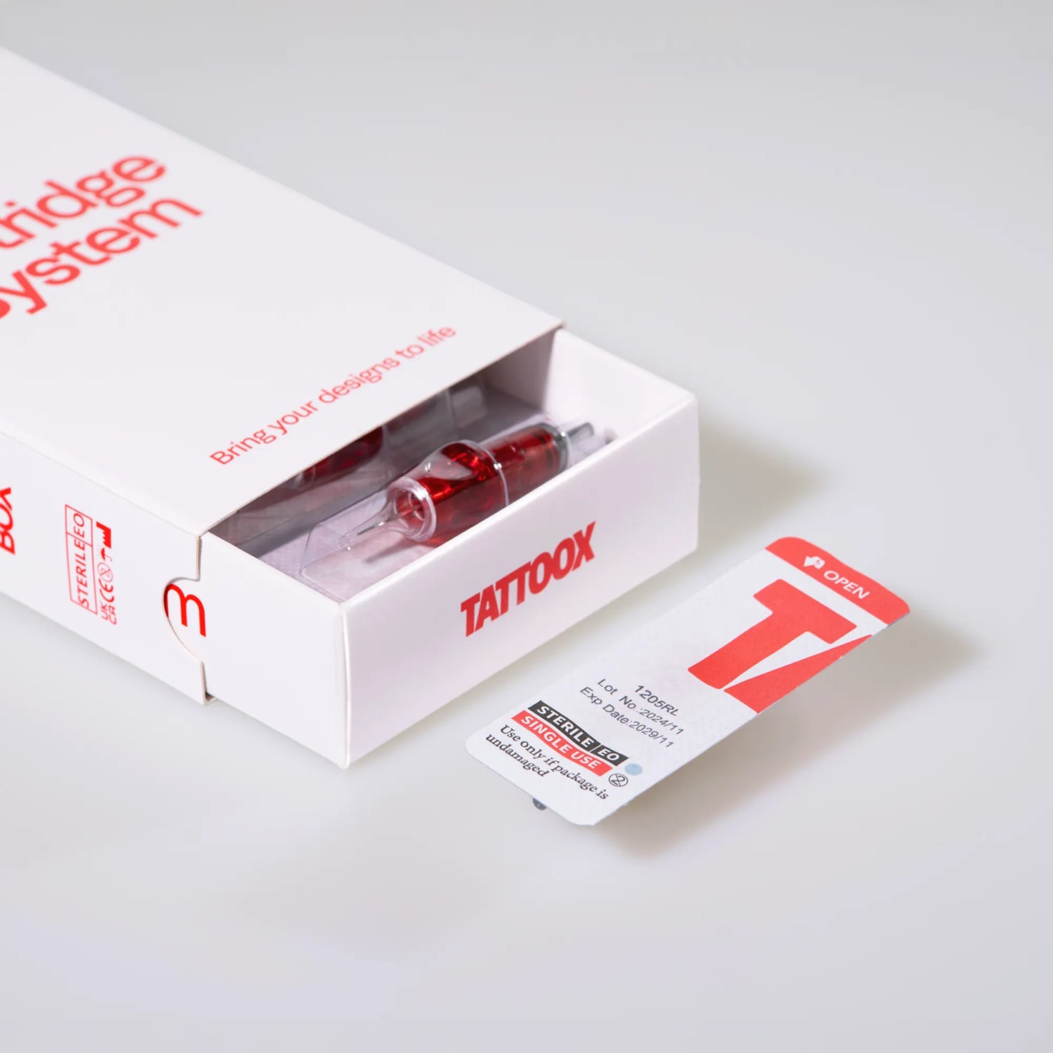 Cartuchos 5RL fuera de la caja