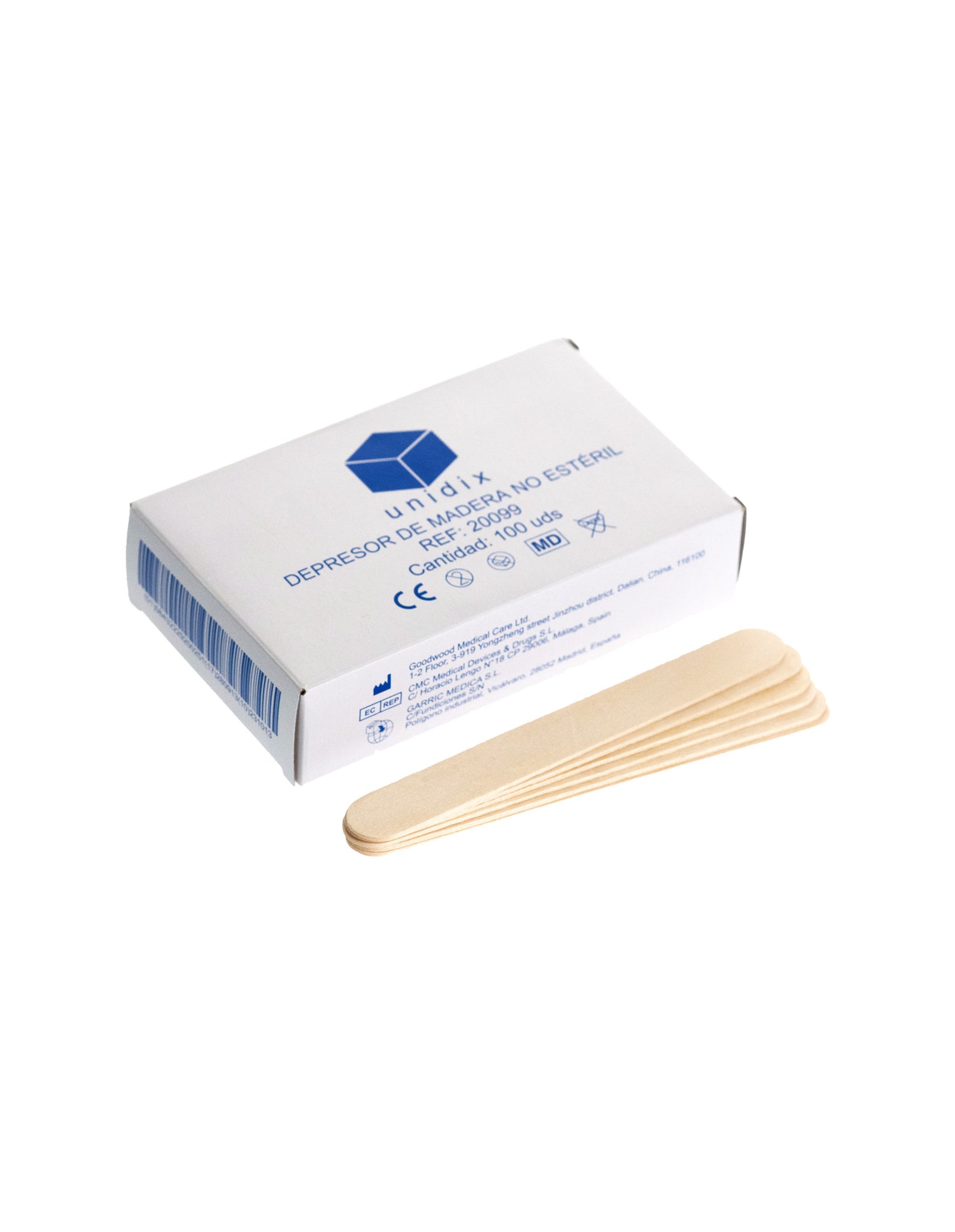 Caja de 100 depresores de madera para tatuaje – Accesorios de higiene