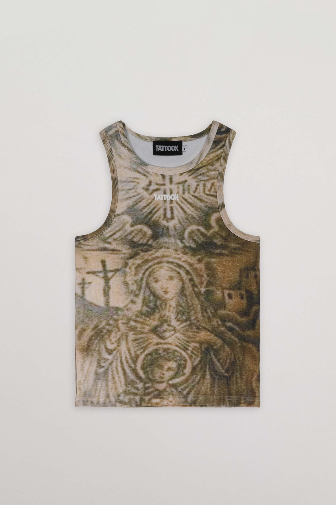 Camiseta tank La Virgen Green