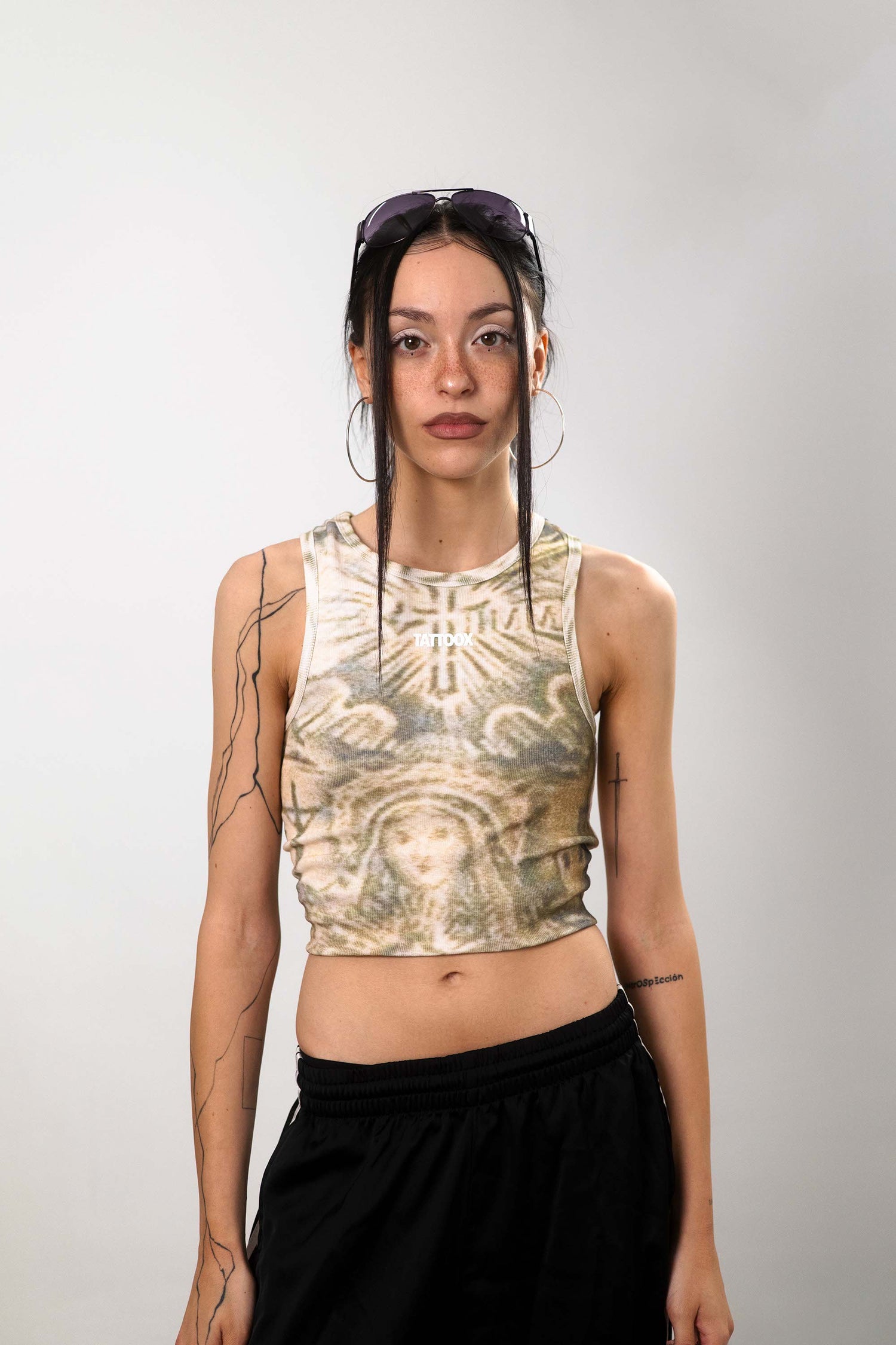 Camiseta tank La Virgen Green