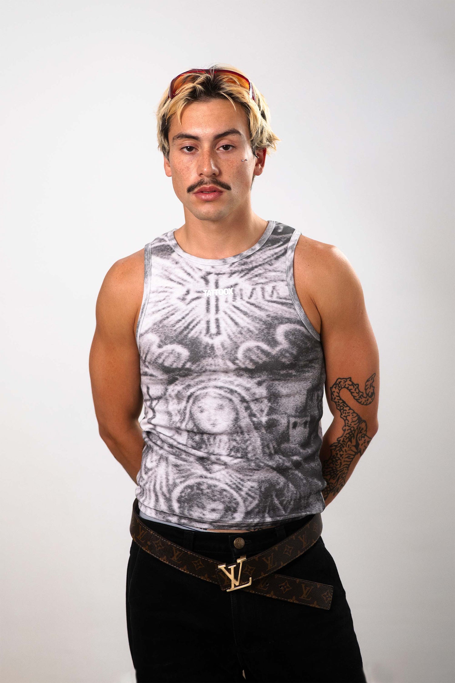 Camiseta tank La Virgen Gray