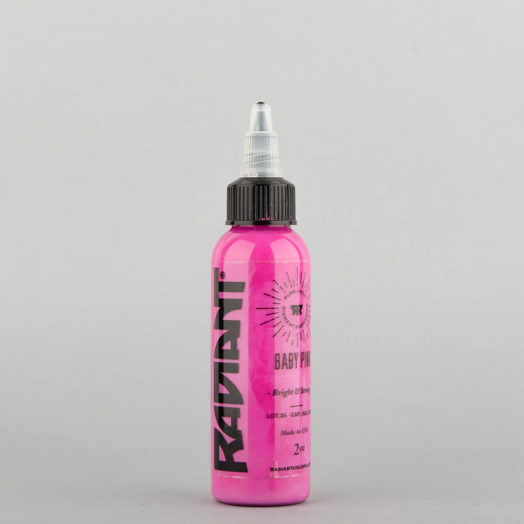 Tinta de tatuaje artística Radiant Ink color Baby Pink 30 ml (1 oz)