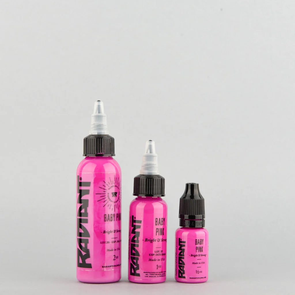 Tinta de tatuaje artística Radiant Ink color Baby Pink 30 ml (1 oz)