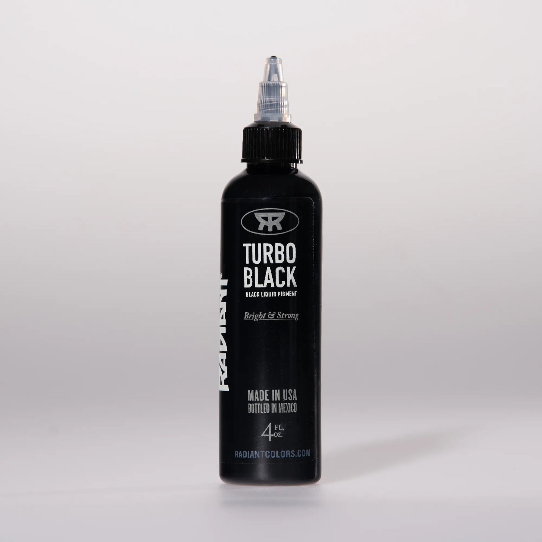 Radiant Ink Turbo Black 4oz frontal