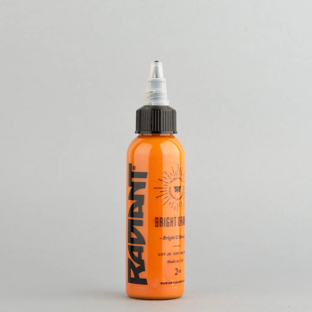 Tinta de tatuaje artística Radiant Ink color Bright Orange 30 ml (1 oz)