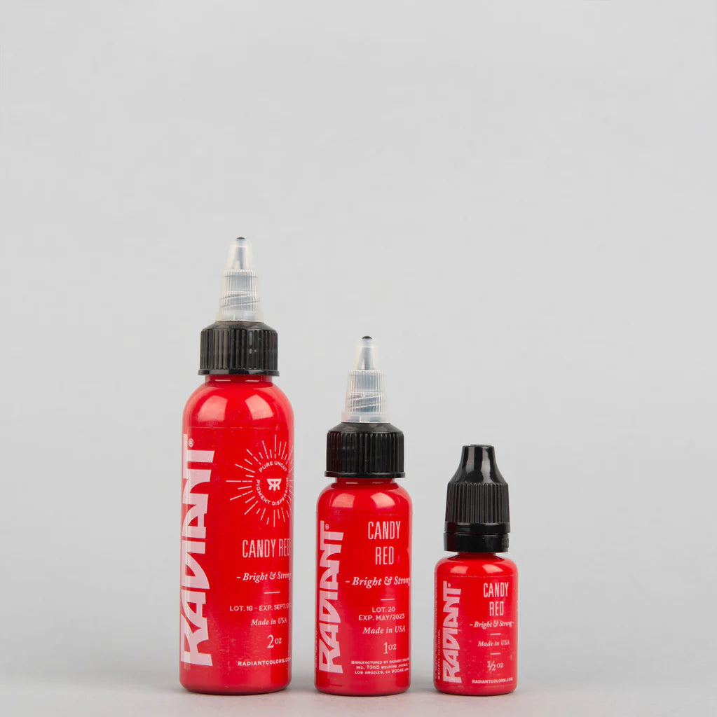 Tinta de tatuaje artística Radiant Ink color Candy Red 30 ml (1 oz)
