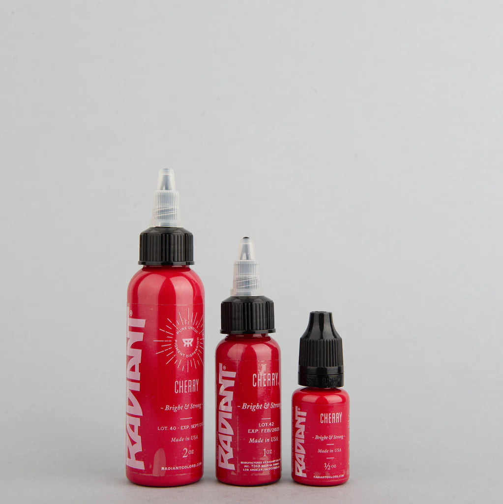 Tinta de tatuaje artística Radiant Ink color Cherry 30 ml (1 oz)