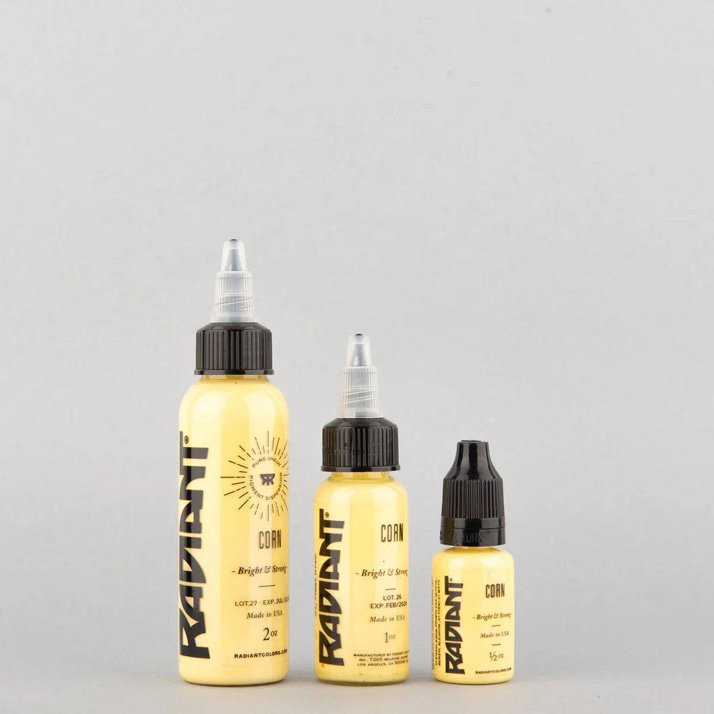 Tinta de tatuaje artística Radiant Ink color Corn 30 ml (1 oz)
