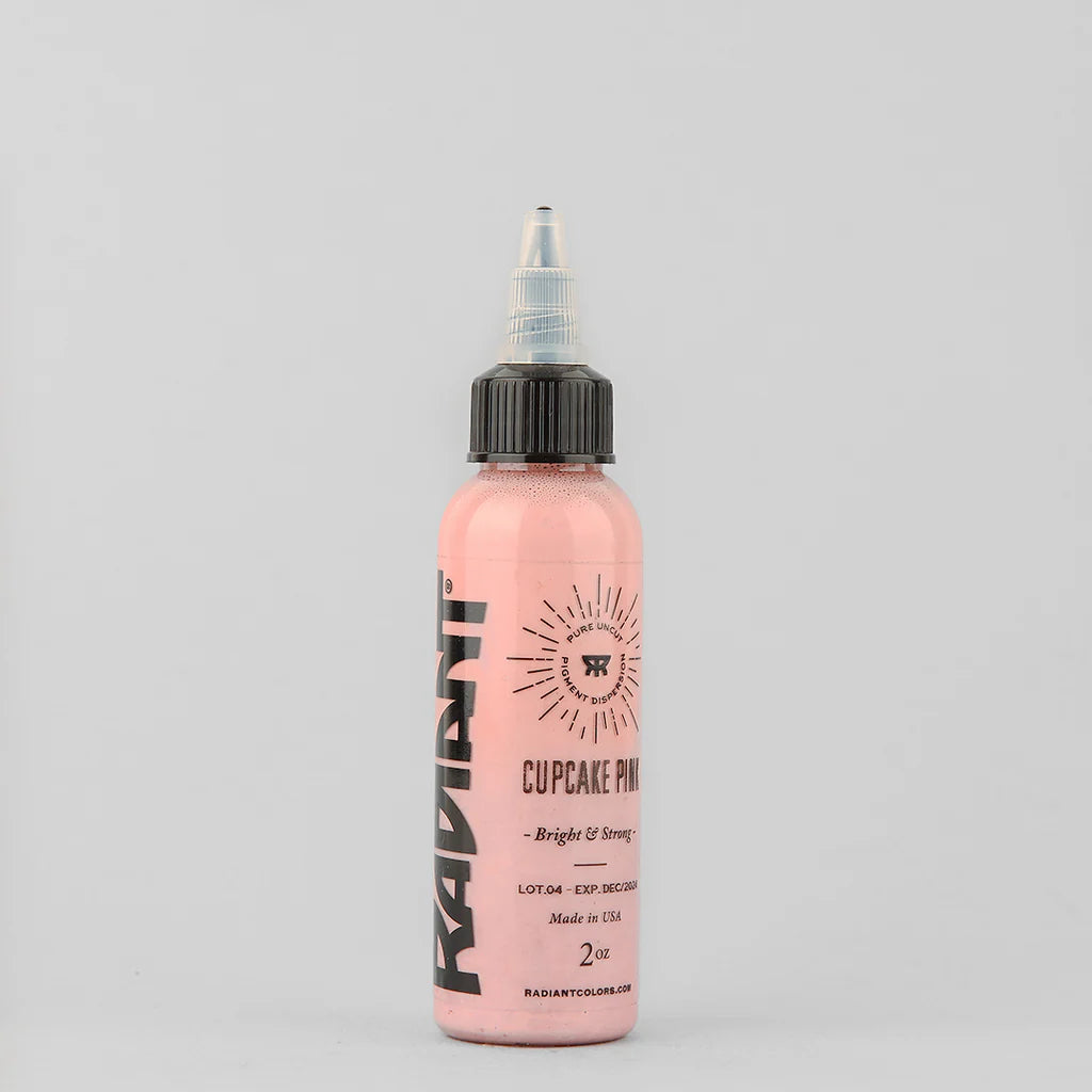 Tinta de tatuaje artística Radiant Ink color Cupcake Pink 30 ml (1 oz)