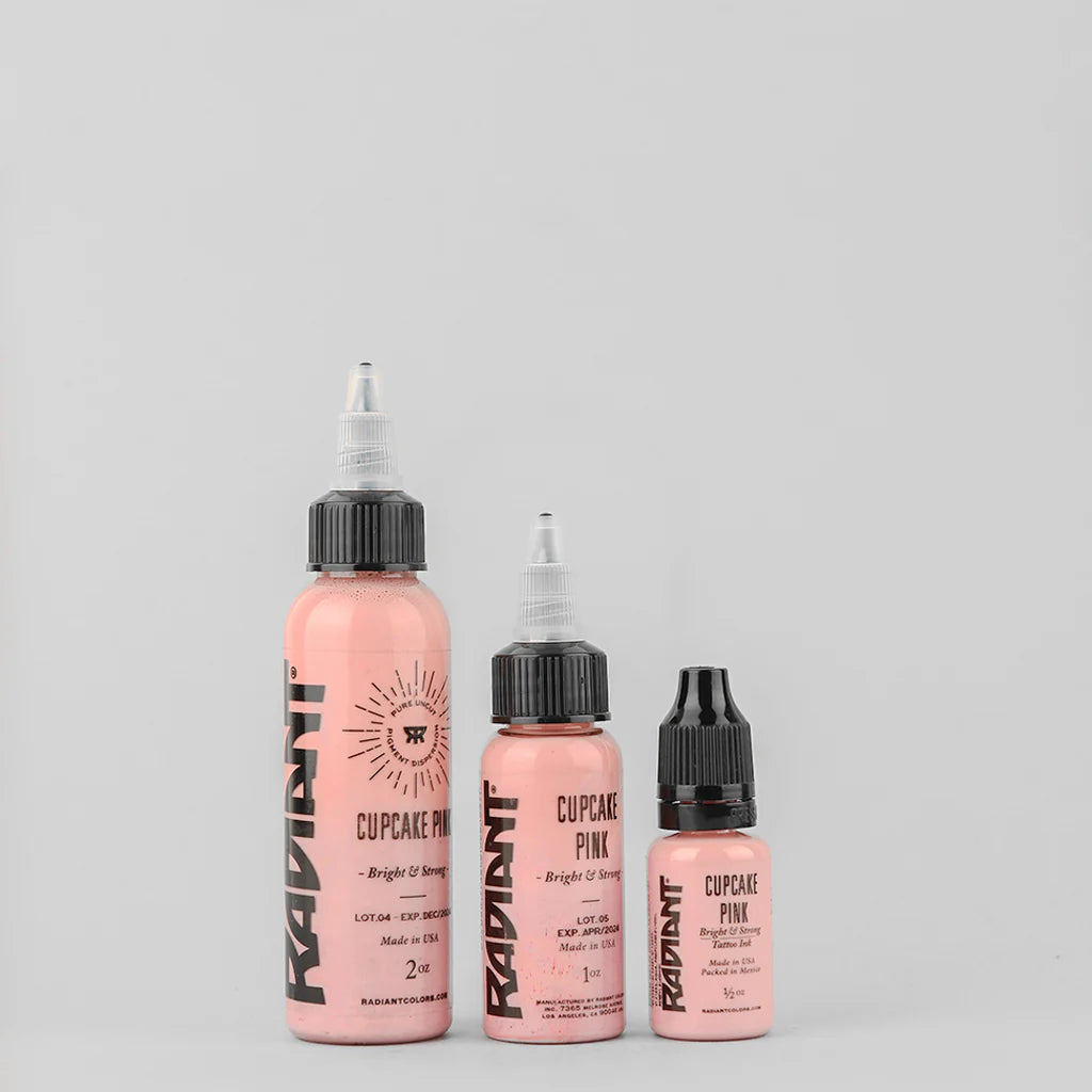 Tinta de tatuaje artística Radiant Ink color Cupcake Pink 30 ml (1 oz)