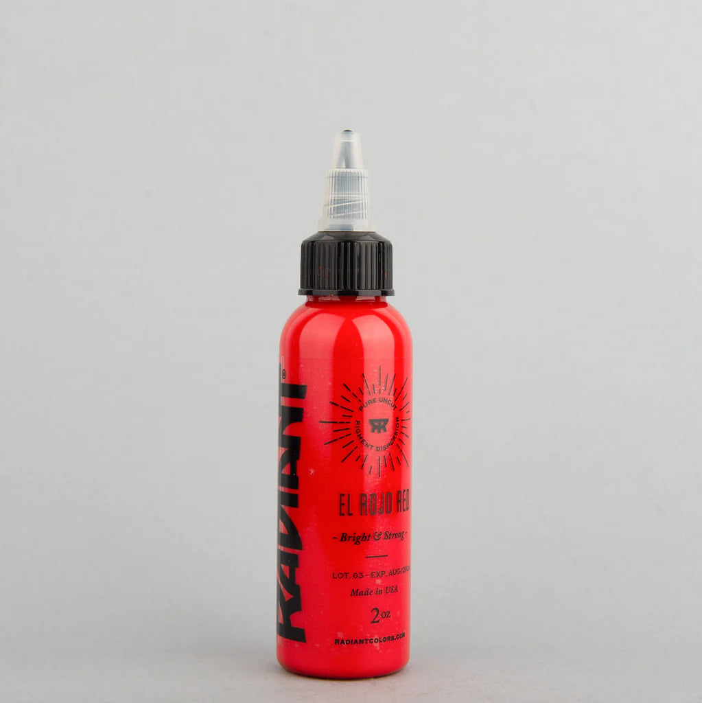Radiant Ink El Rojo 30 ml | Tinta de tatuaje artística – Tattoox