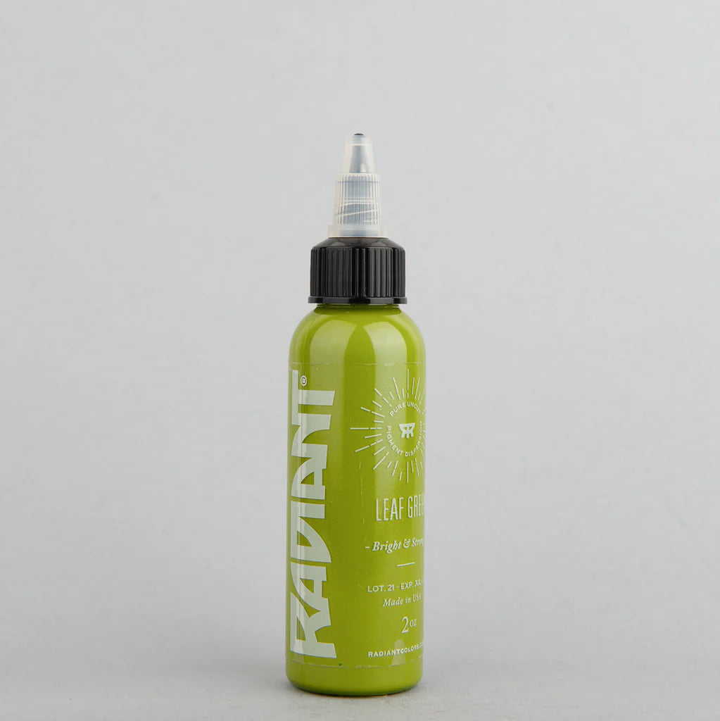 Tinta de tatuaje artística Radiant Ink color Leaf Green 30 ml (1 oz)