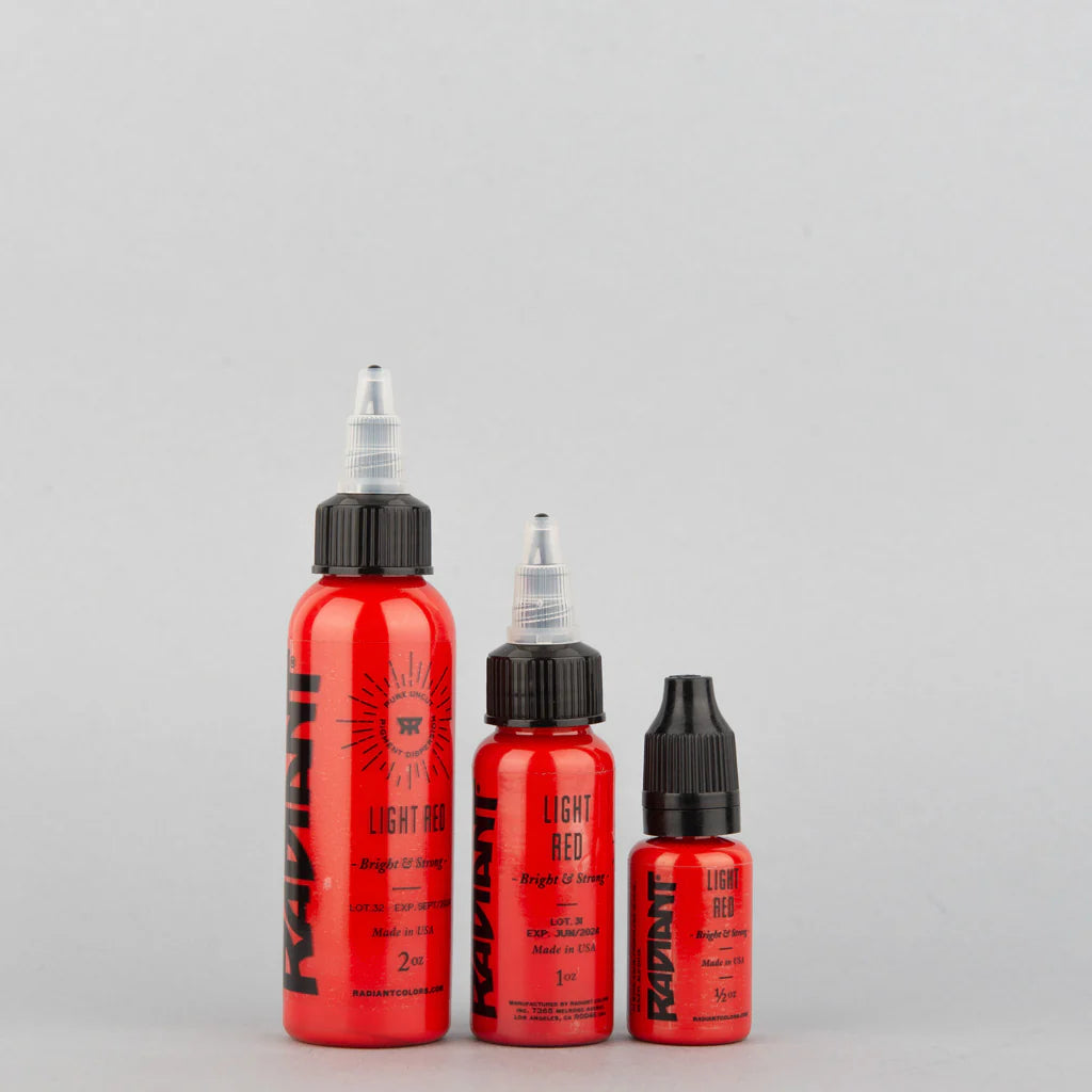 Tinta de tatuaje artística Radiant Ink color Light Red 30 ml (1 oz)