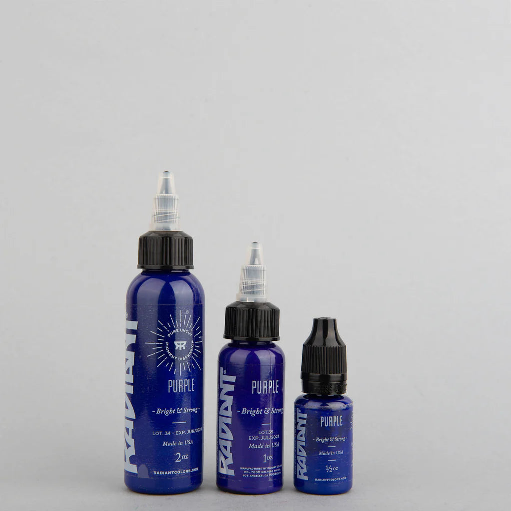 Tinta de tatuaje artística Radiant Ink color Purple 30 ml (1 oz)