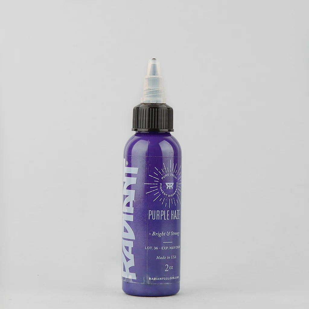 Tinta de tatuaje artística Radiant Ink color Purple Haze 30 ml (1 oz)