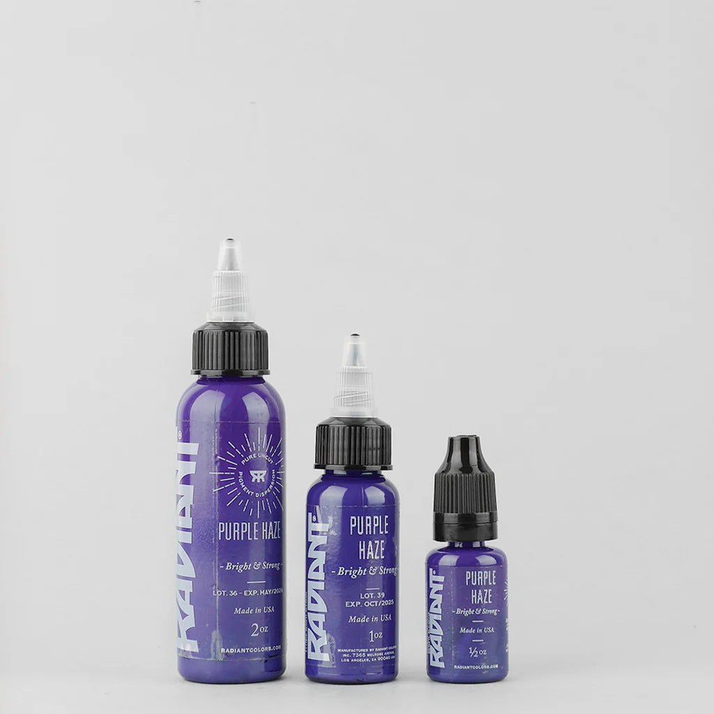 Tinta de tatuaje artística Radiant Ink color Purple Haze 30 ml (1 oz)