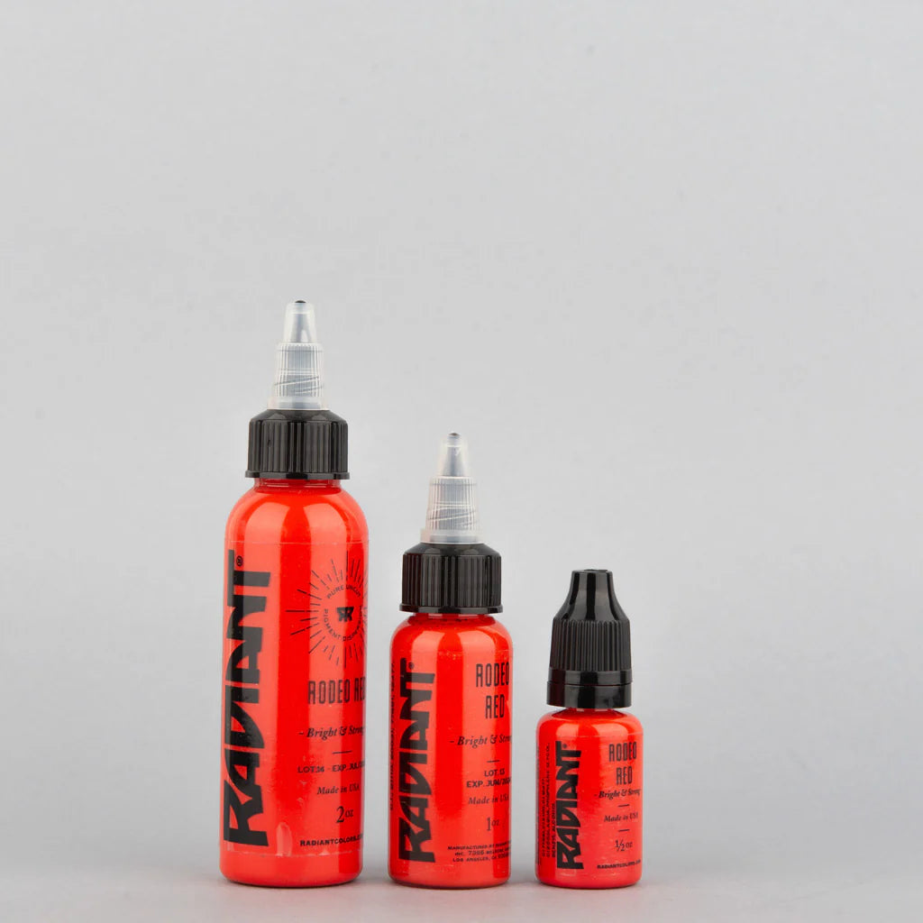 Tinta de tatuaje artística Radiant Ink color Rodeo Red 30 ml (1 oz)
