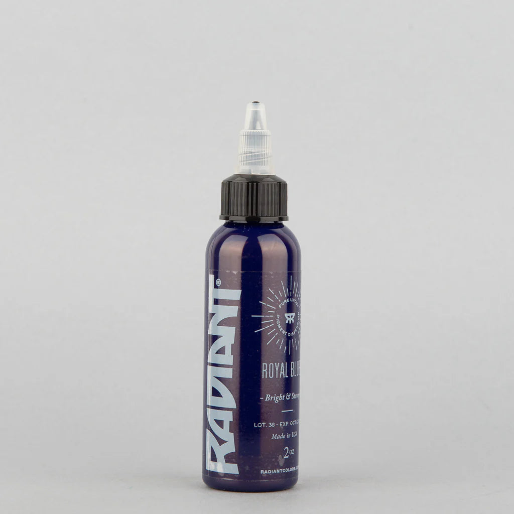 Tinta de tatuaje artística Radiant Ink color Royal Blue 30 ml (1 oz)