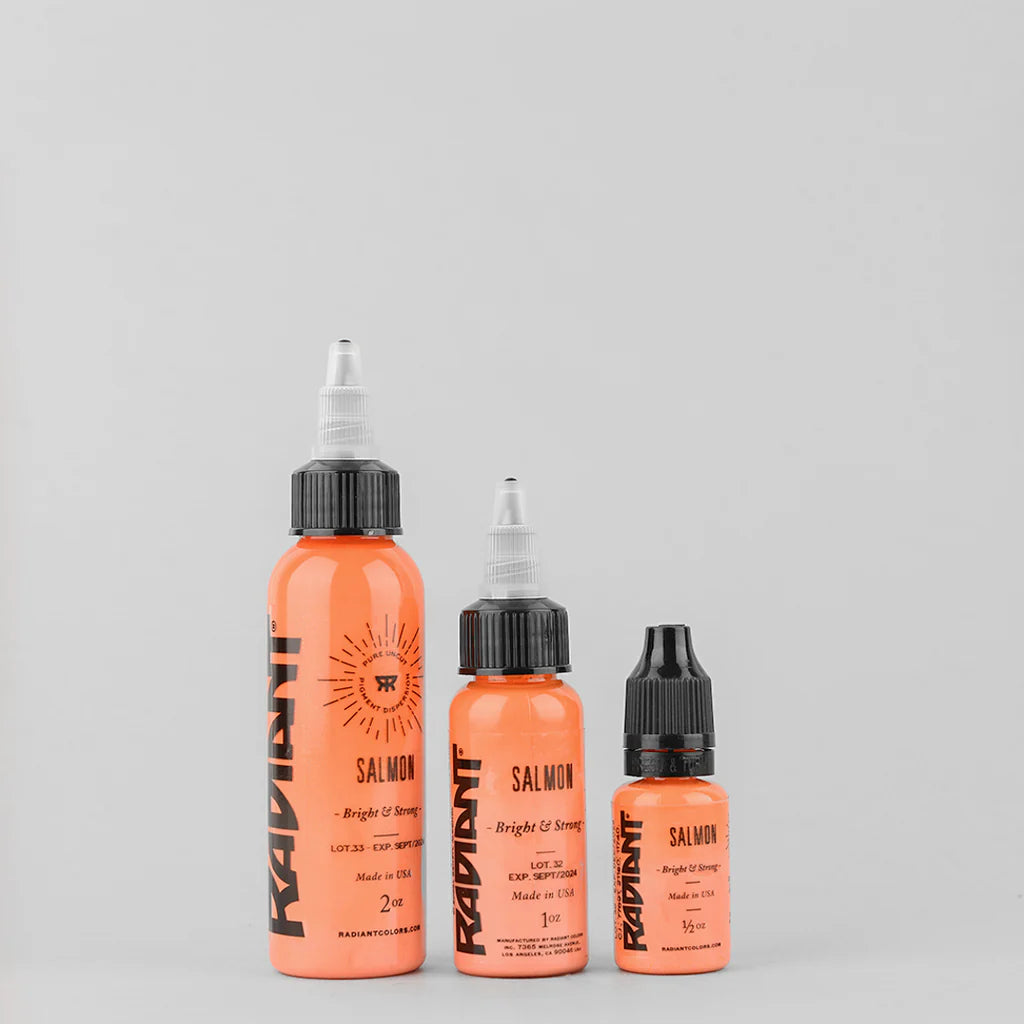 Tinta de tatuaje artística Radiant Ink color Salmon 30 ml (1 oz)