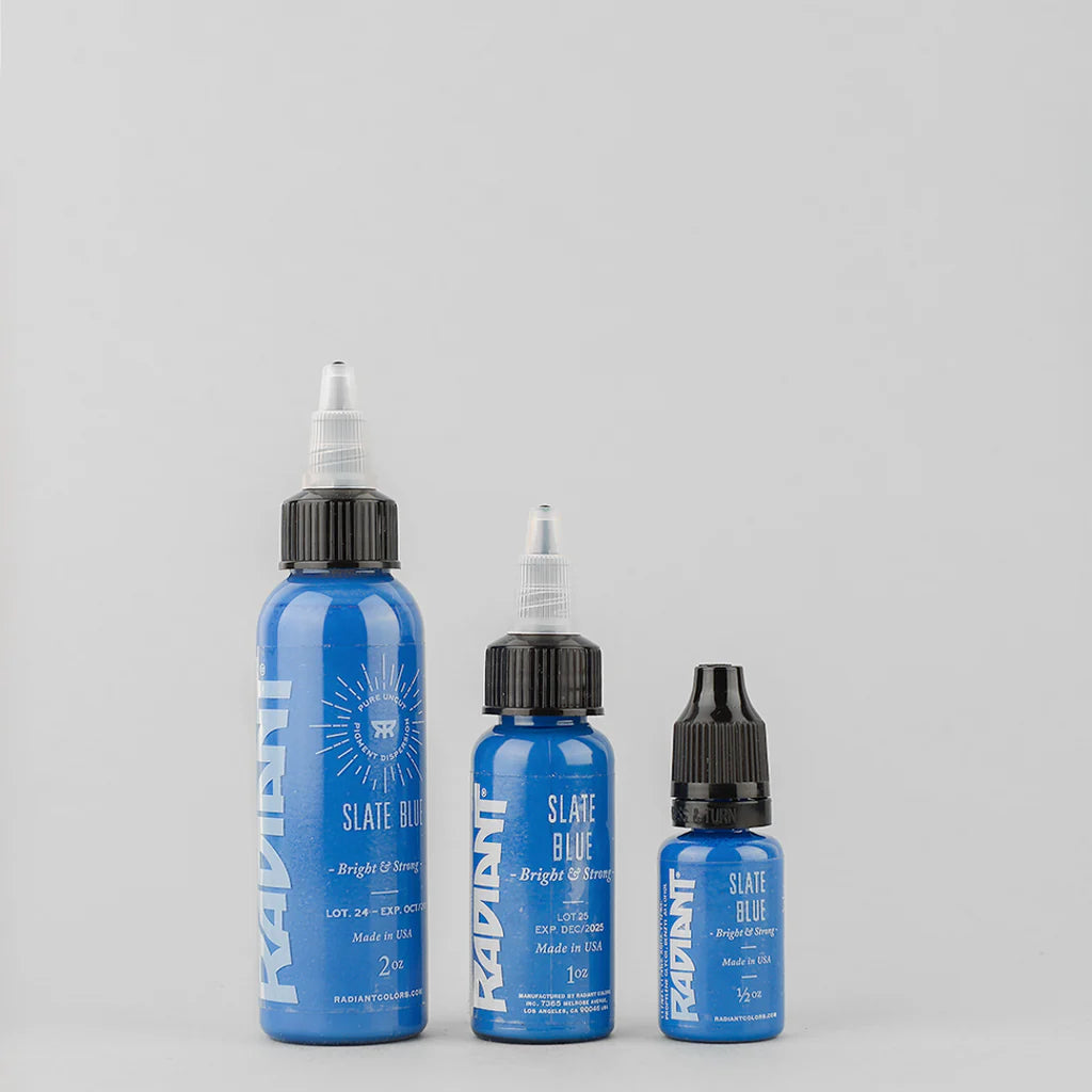 Tinta de tatuaje artística Radiant Ink color Slate Blue 30 ml (1 oz)