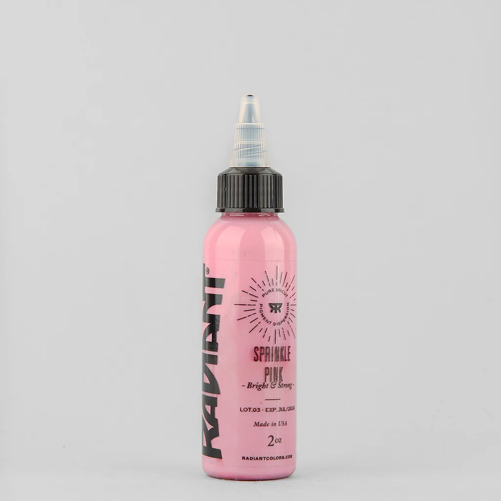 Tinta de tatuaje artística Radiant Ink color Sprinkle Pink 30 ml (1 oz)