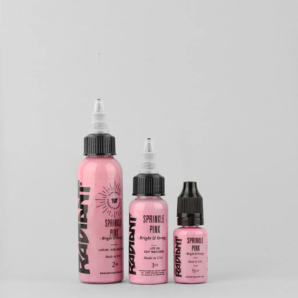 Tinta de tatuaje artística Radiant Ink color Sprinkle Pink 30 ml (1 oz)