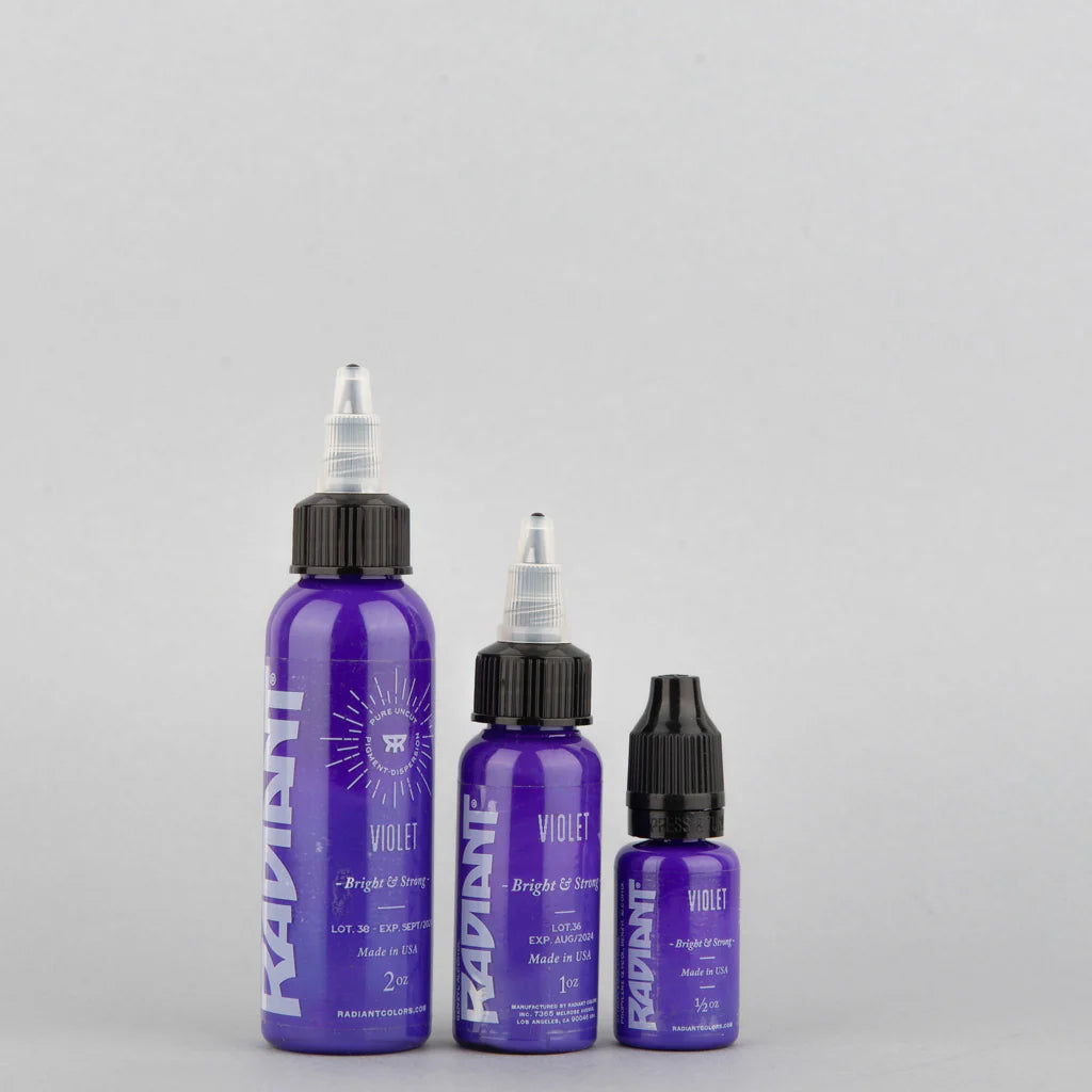 Tinta de tatuaje artística Radiant Ink color Violet 30 ml (1 oz)