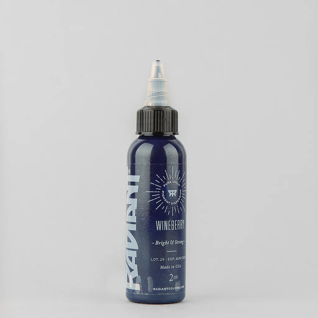 Tinta de tatuaje artística Radiant Ink color Wineberry 30 ml (1 oz)