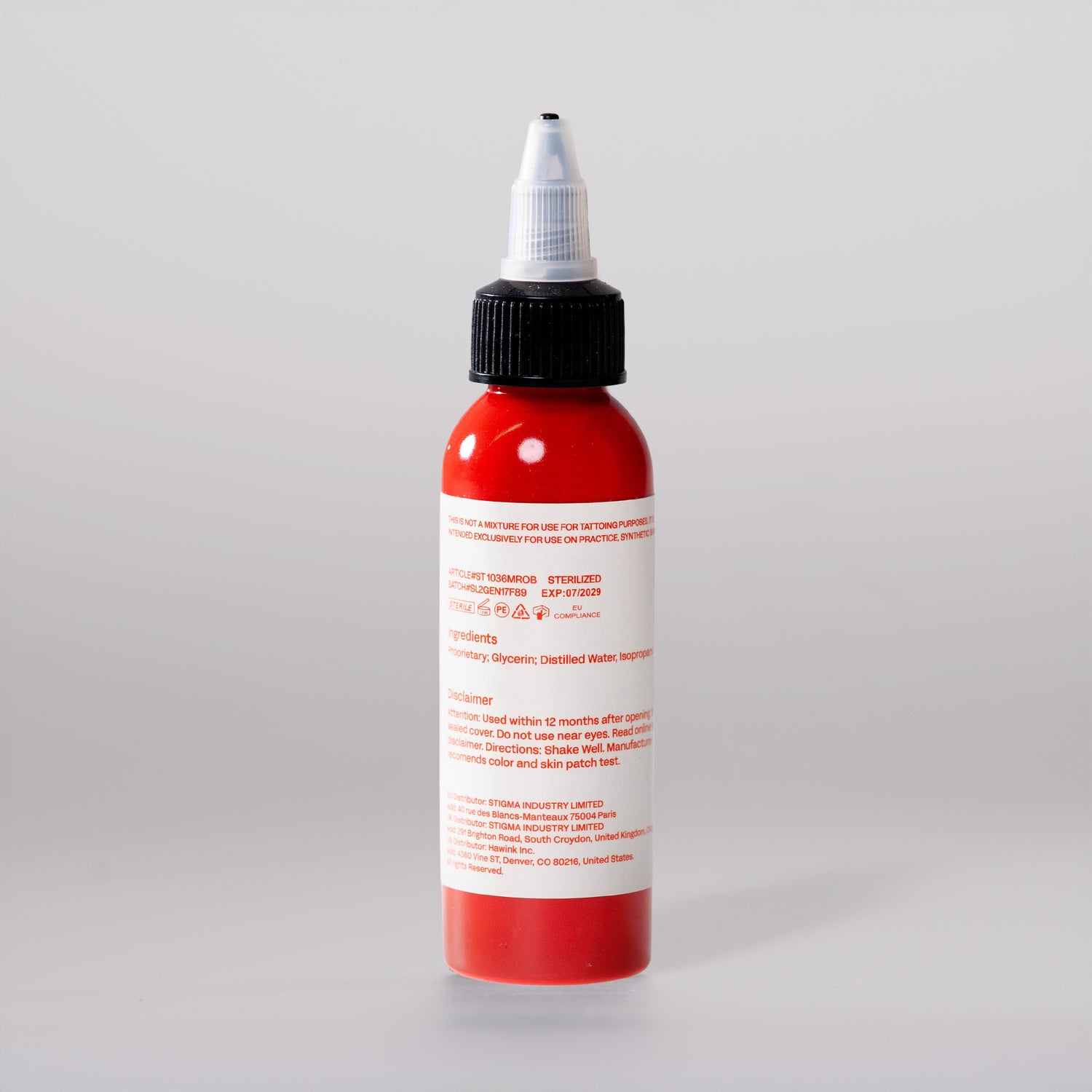 Tinta Roja Tattoox 60ml